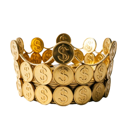 a-crown-made-of-dollar-sign-coins